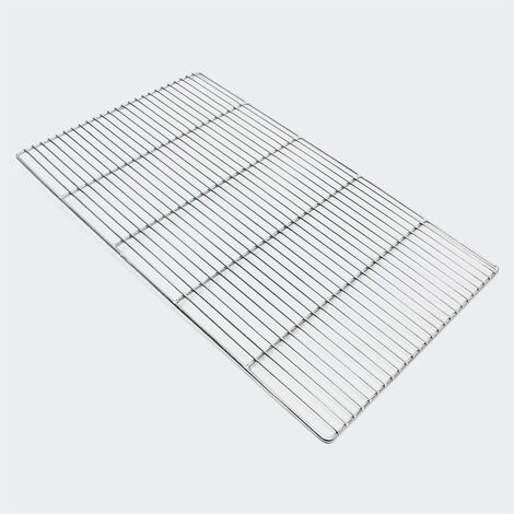 Le Poisson Qui Jardine – Grille de barbecue rectangulaire en inox 58 x 30 cm – Résistante à la rouille – Compatible avec tous les barbecues – Durabilité accrue
