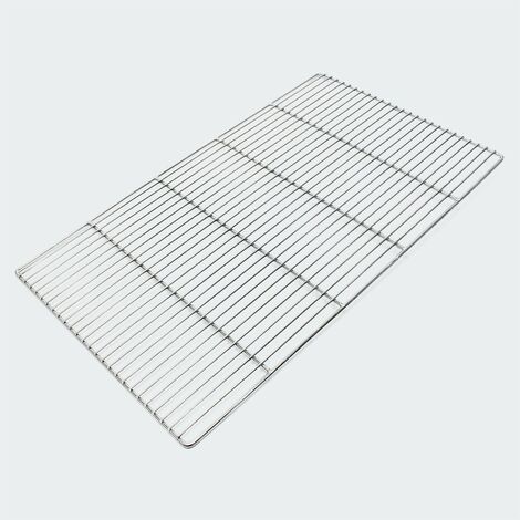Grille De Barbecue, Rectangulaire, Acier Inoxydable, 60 X 40cm