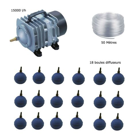 Set aération bassin de jardin 18 boules de 25000 à 30000 litres (1/5)