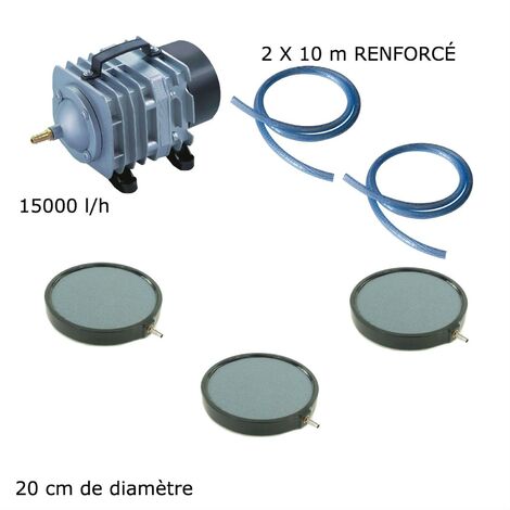 Set Aération Bassin De Jardin 3 Disques 20cm De 25000 à 30000 Litres (1/5)