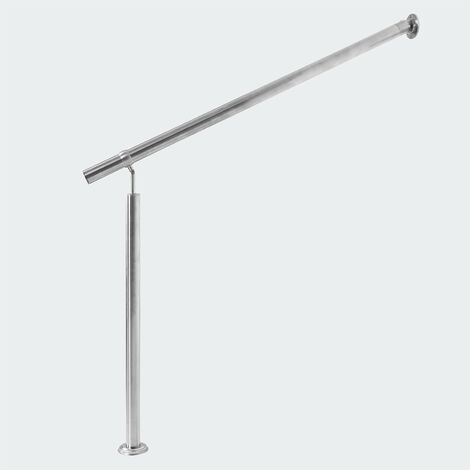 Rambarde 100 cm En Acier Inoxydable. Main courante fixation murale (1/5)