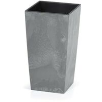 Pot de fleurs imitation béton foncé 91 l 40 x 40 x 75