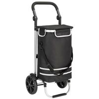Caddie, Cabas ou Chariot de course Isotherme à Roulettes Noir