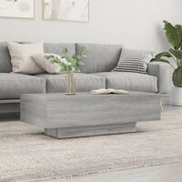 Table de Salon. Couleur Bois Gris. Table Basse. Massive & Luxueuse
