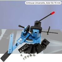 Le Poisson Qui Jardine – Cintreuse plieuse professionnelle pour acier – Capacité jusqu'à 70mm – Utilisation à froid ou chaud – Fixation sur établi