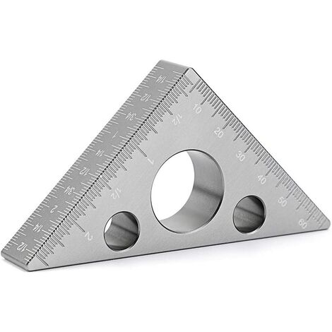 Quadratisches 45/90-Grad-Winkel Lineal-Messwerkzeug für die Holzbearbeitung 