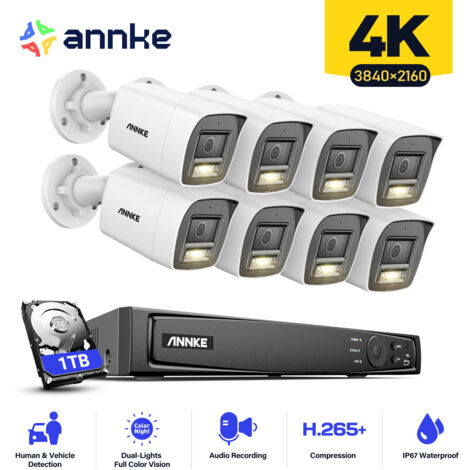 ANNKE Caméra de surveillance extérieure, IP, LAN, PoE | Caméras IP