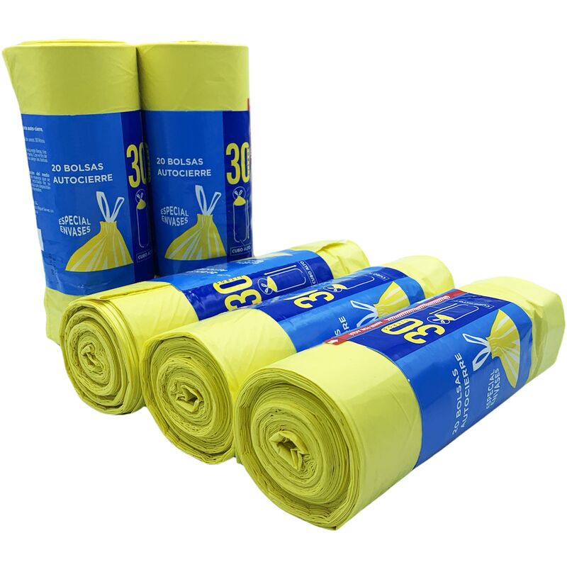 100 sacs poubelle 130L recyclables haute résistance 50 microns - Emballage  écologique