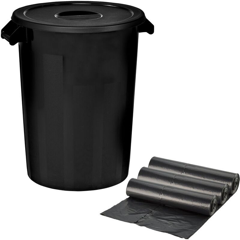 100 pièces sac poubelle jetable noir stockage de cuisine - Temu Canada