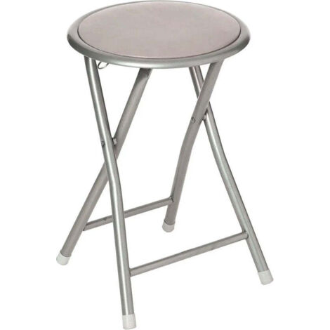 Tabouret Pliant 5 Simply Smart Gris - Acier Et MDF, Support 90kg