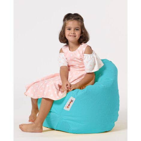 Pouf Extérieur QSack Enfant 100x140 Cm Rose - Rembourrage Allemand Anti-Fuite | Pour Jardin Et Intérieur