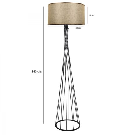 WELLHOME Lampadaire - Arena Beige, 21x38x143 cm