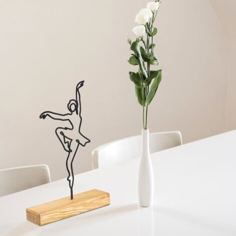 WELLHOME Objet décoratif "ballerine" - 20x40x4 cm