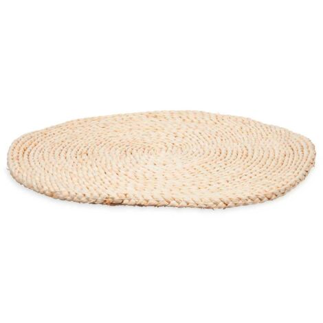 Set De Table Ou Dessous De Plat Rond 40cm En Jonc De Mer Naturel Et
