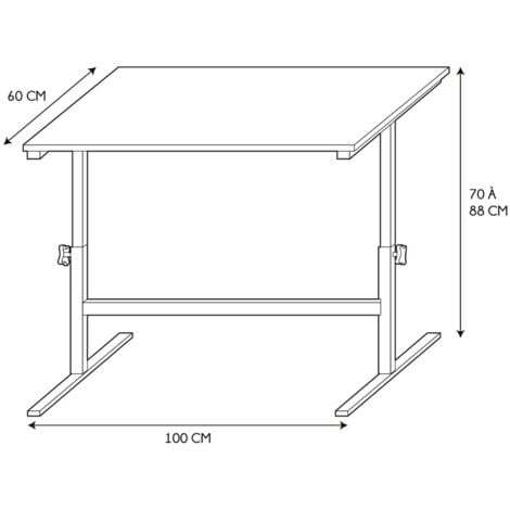 Régula de hauteur de bureau de table