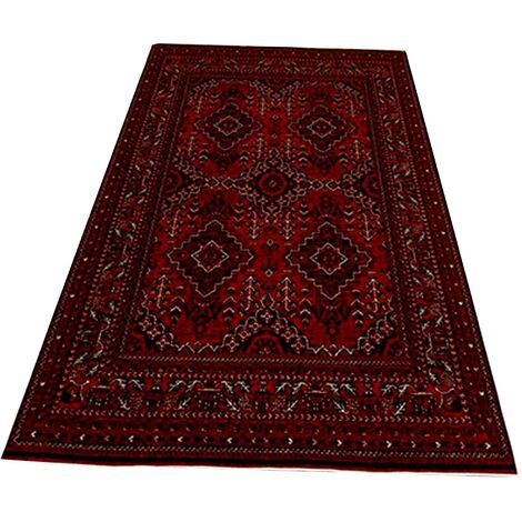 WellHome Tapis salon en polyester TheCastle Noir 60x100cm