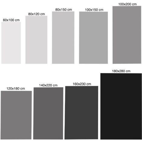 WellHome Tapis salon en polyester BattleField Noir - 60x100cm