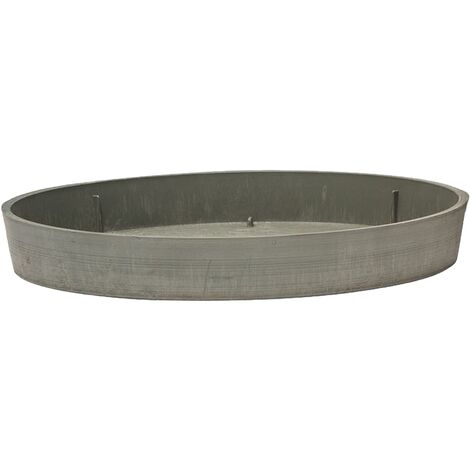 Soucoupe Pour Pot De Fleurs Kimmel - Diamètre 18 Cm En Plastique Gris | Pour Intérieur Et Extérieur