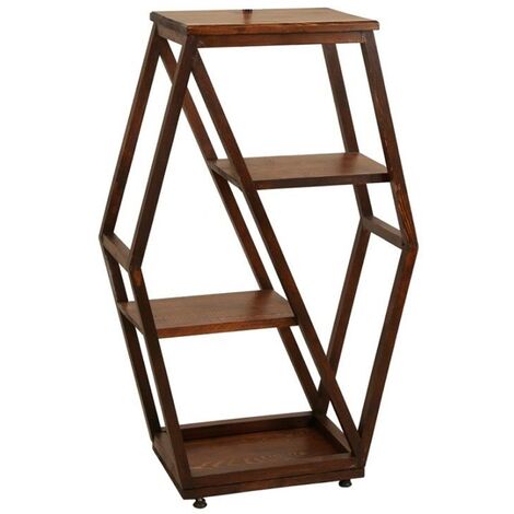 Table d'appoint de Salon ROE moderne Noyer 38x25x90 cm