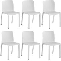 Set 6 chaises de grana blanches
