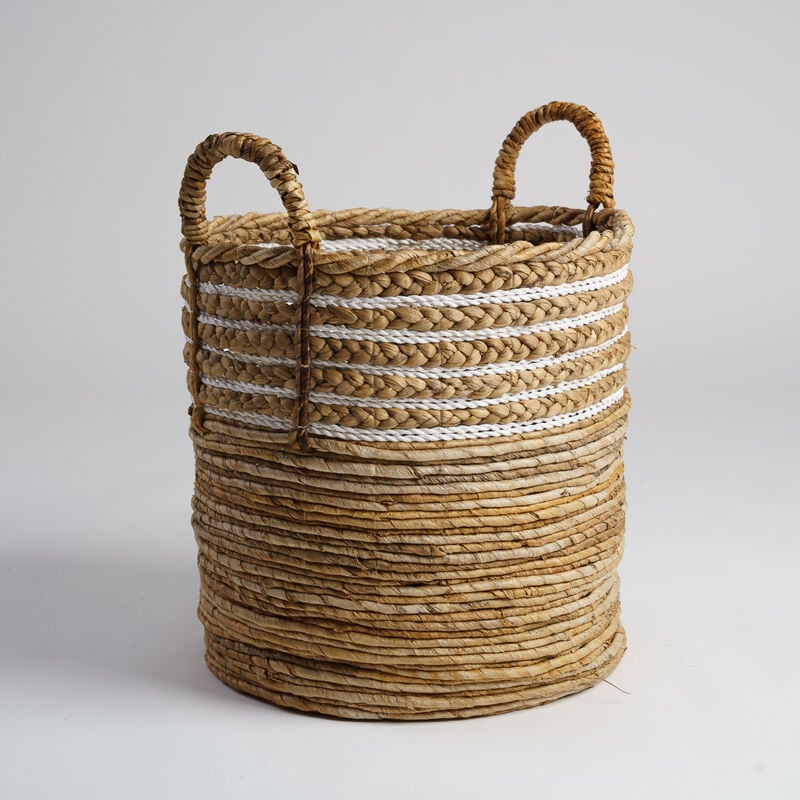 Panier à linge tressé H 35 cm - Wanda collection