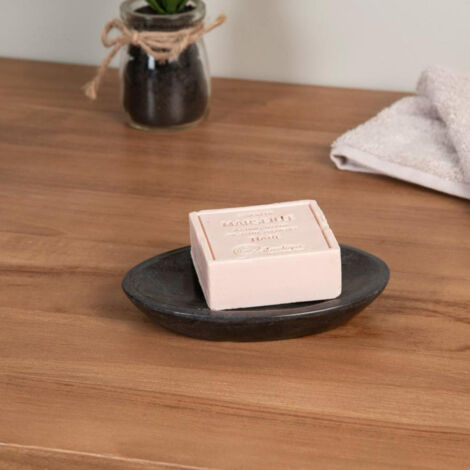 Porte savon en marbre noir (1/4)