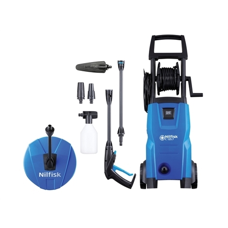 Kew Nilfisk Alto C125.7-6 PCA X-TRA Pressure Washer with Patio Cleaner & Brush 125 bar 240V