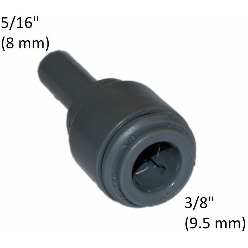 El accesorio de acoplamiento para el tubo de 3/8" (9,5 mm) a la toma de 5/16" (8 mm) Aswo