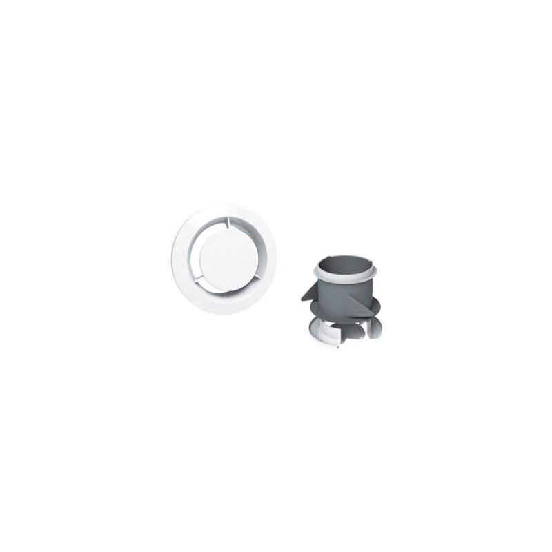 Extractor de cocina fijo de 125 mm de diámetro con manguito de cartón yeso