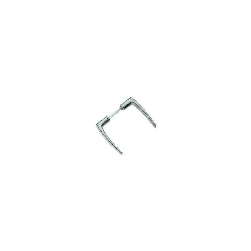 Manija de la puerta bequille aluminio doblemente pulido