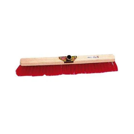 Escoba industrial pro pvc roja 60cm (1/2)