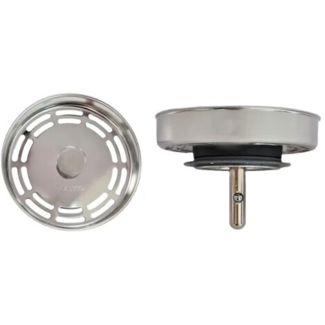 Cesta de acero inoxidable para desagüe de fregadero, diámetro 79 mm, 20 orificios