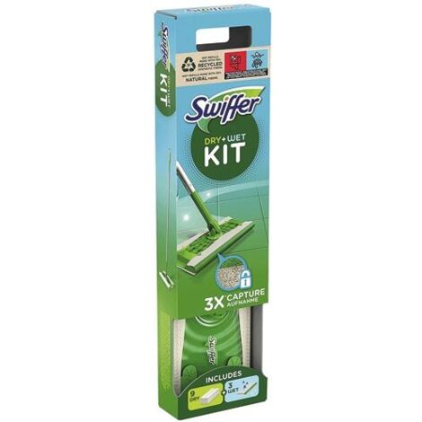 Kit completo de mopa Swiffer, 9 mopas secas + 3 mopas húmedas SWIFFER