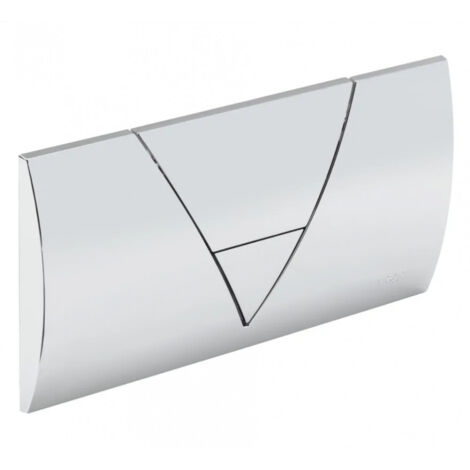 Placa de control para cisterna empotrada Viega, doble volumen, blanco alpino