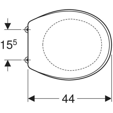 Asiento De Inodoro Antideslizante Euroshowers – Fijación Inferior 65 Mm – Repuesto