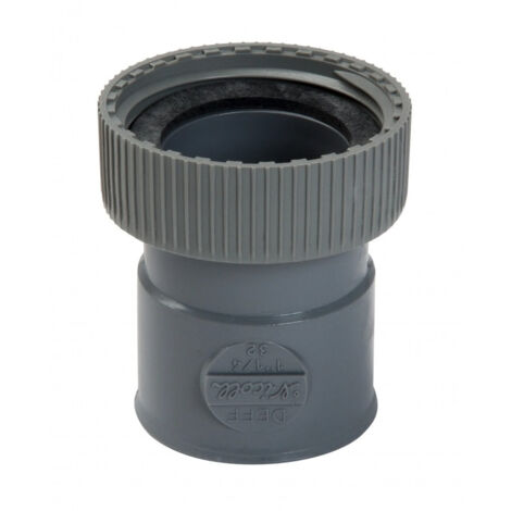 Toma hembra NICOLL con tuerca cautiva - PVC gris - Ø 32 mm - DEFF