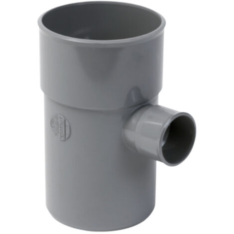 Te reducida de PVC, 100/50 mm, toma de 90°, desagüe de aguas residuales NF