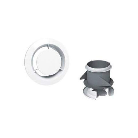Extractor de cocina fijo de 125 mm de diámetro con manguito de cartón yeso
