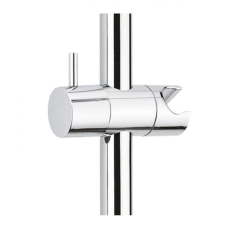 Deslizador ajustable, soporte de ducha de diseño para barra de ducha, D. 25 mm, ABS cromado