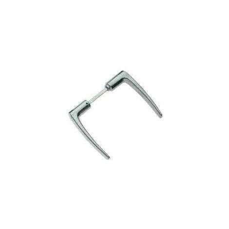 Manija de la puerta bequille aluminio doblemente pulido