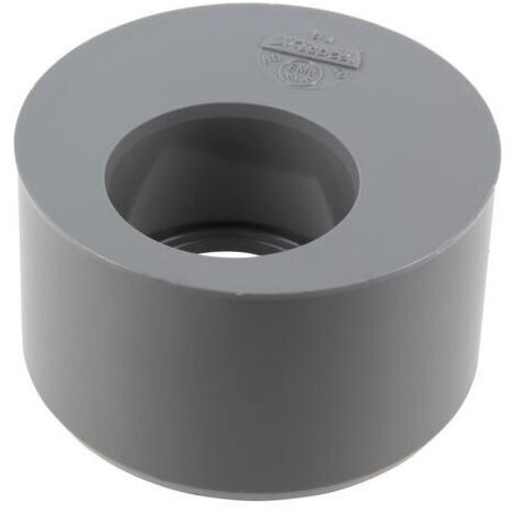Reductor de PVC incorporado, macho 80mm, hembra 40mm