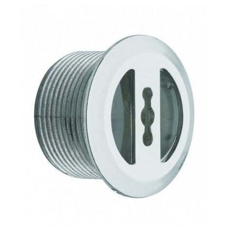 Tapa de rebosadero cromada diámetro 30, 20 mm para lavabo