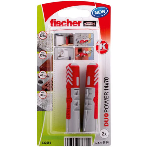 Tacos FISCHER, diámetro 14 x largo 70 mm Fischer
