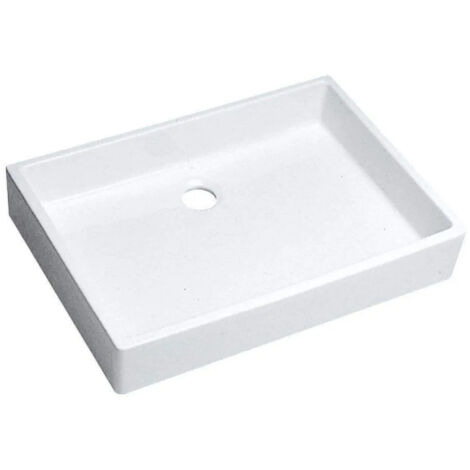 Geberit fregadero de vivienda sin rebosadero 50cm, blanco,