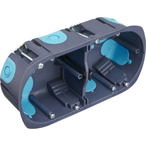 Caja empotrada 2 topes de aire diámetro 67, profundidad 40 mm