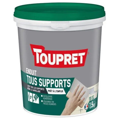 Revestimiento interior y exterior para todas las superficies, pasta de 1,5 kg, blanco