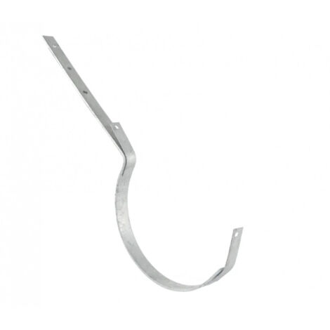Gancho para canalón Montpellier desviación 25, varilla de acero galvanizado de 70 cm