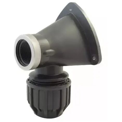 Racor acodado para tubo de polietileno hembra 15x21 (1/2") de 20 mm de diámetro. (1/3)