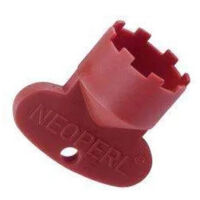 Llave plástica roja para el aireador integrado macho 21.5x100