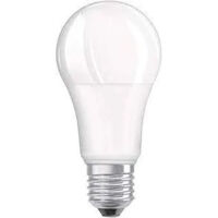 Bombilla LED esmerilada estándar E27, 4,9 W, blanco cálido.
